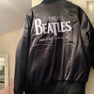 Beatle black bomber jacket